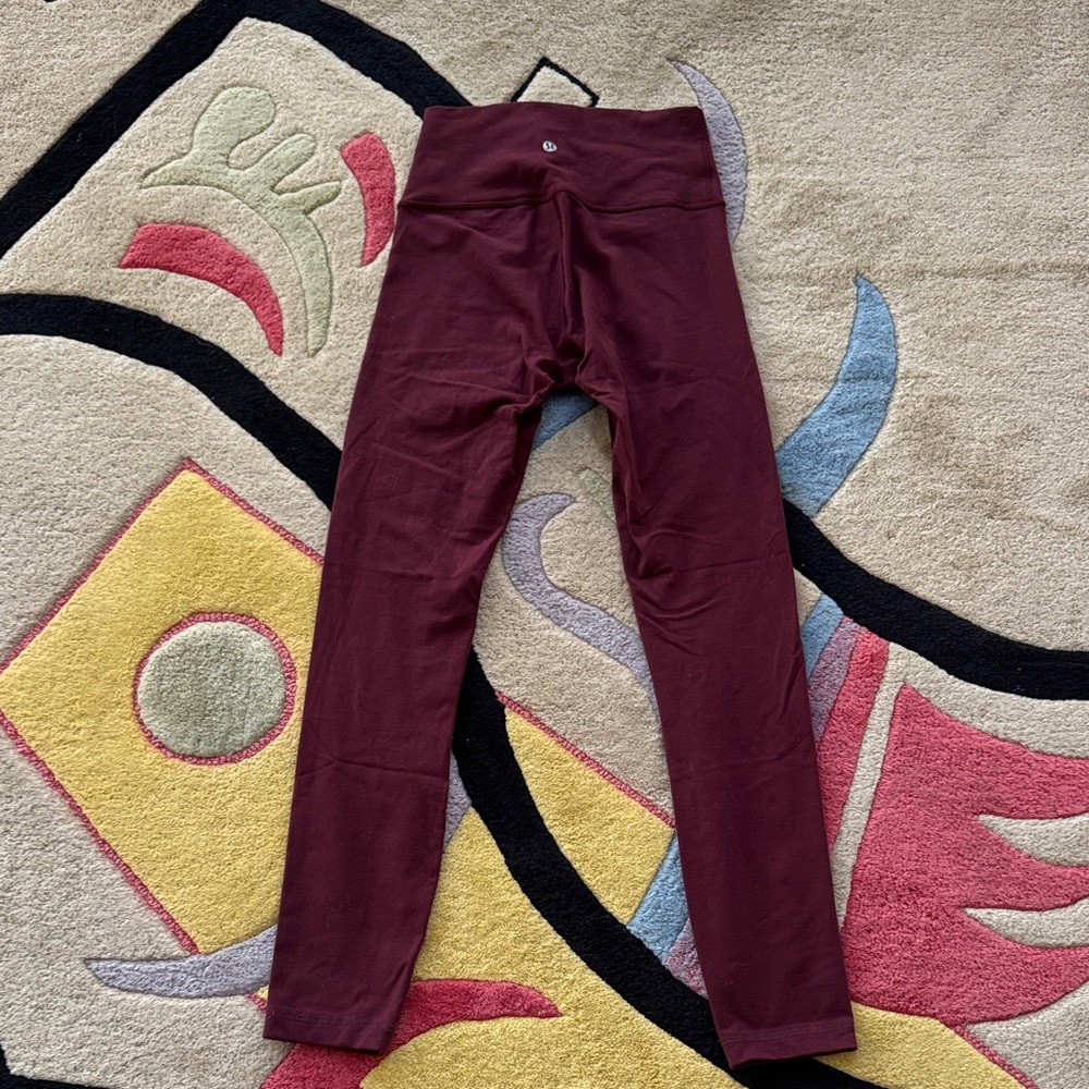 Lululemon Athletica Deep Red Leggings